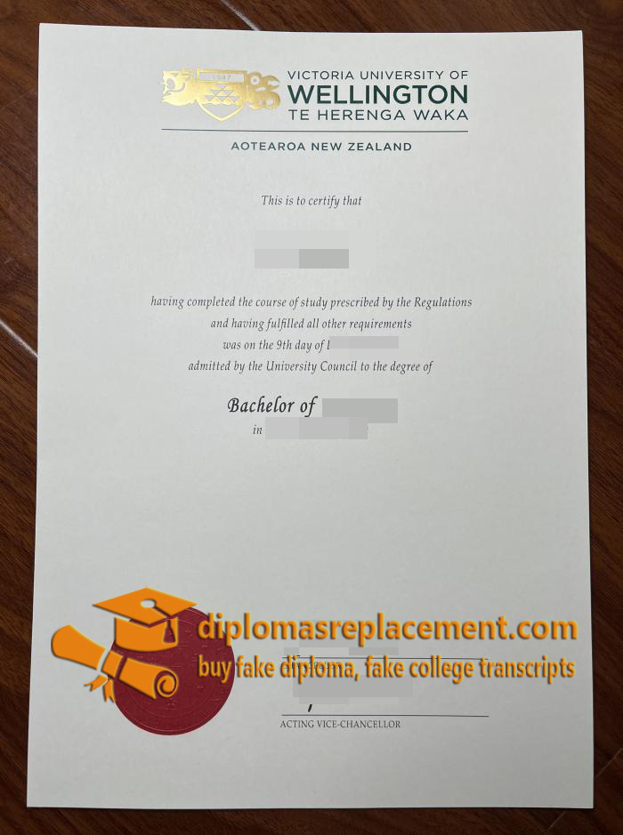 Victoria University of Wellington diploma