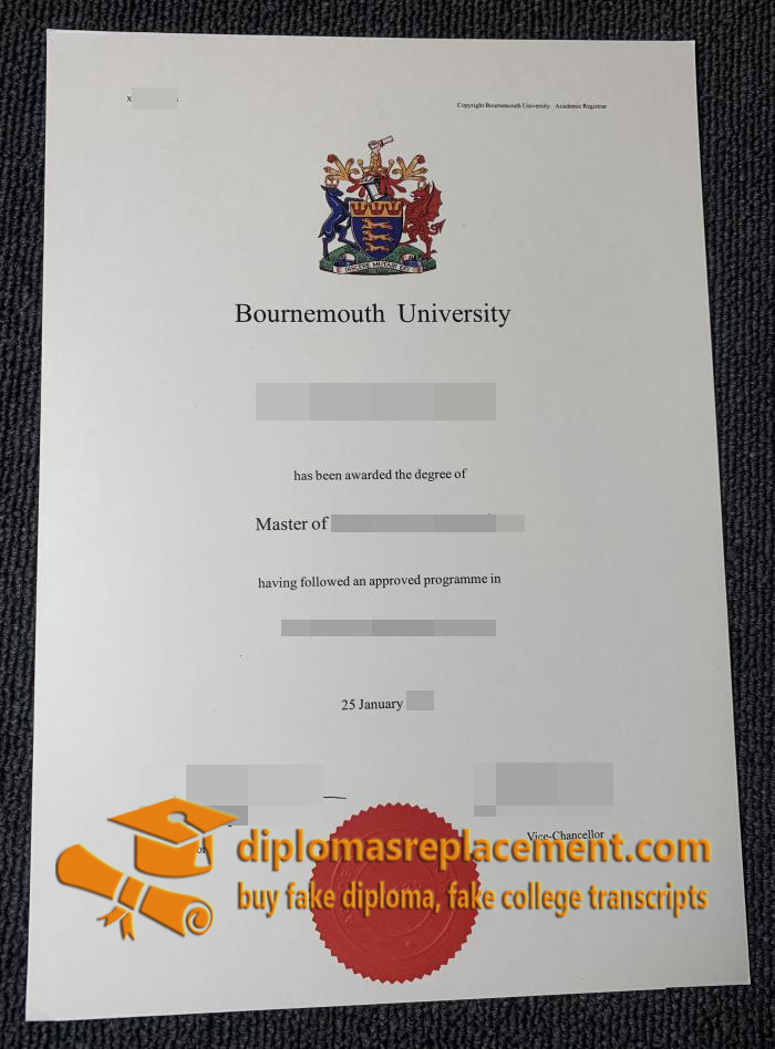 Bournemouth University diploma