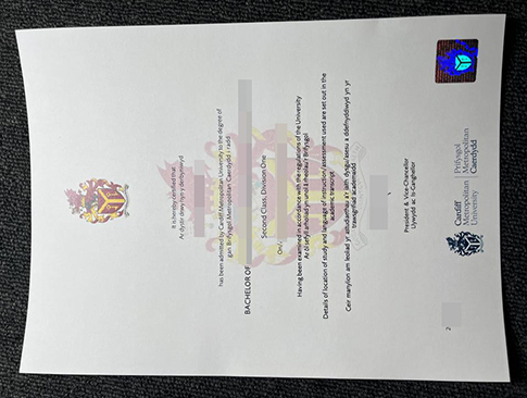 Cardiff Metropolitan University diploma replacement