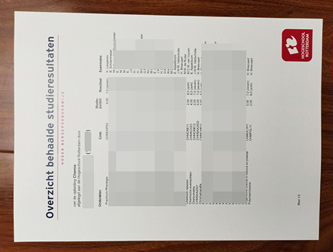 Hogeschool Rotterdam Transcript replacement