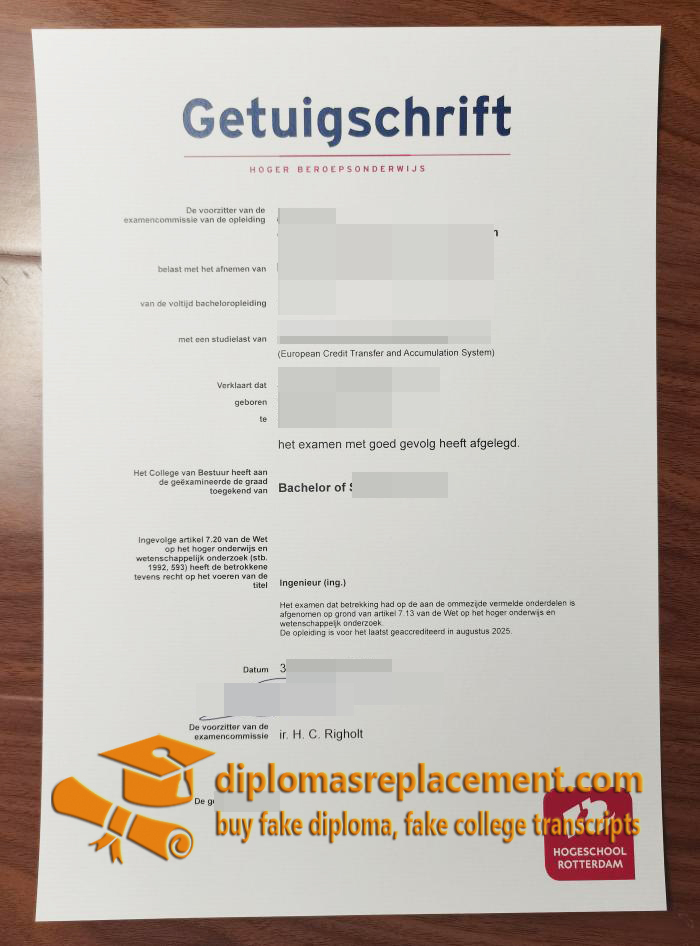 Hogeschool Rotterdam diploma