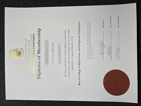 RCPSG diploma replacement