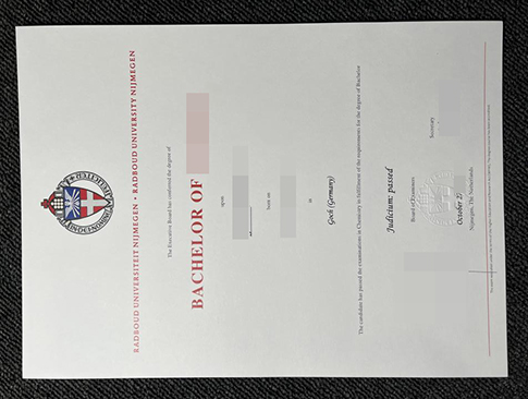 Radboud University diploma replacement