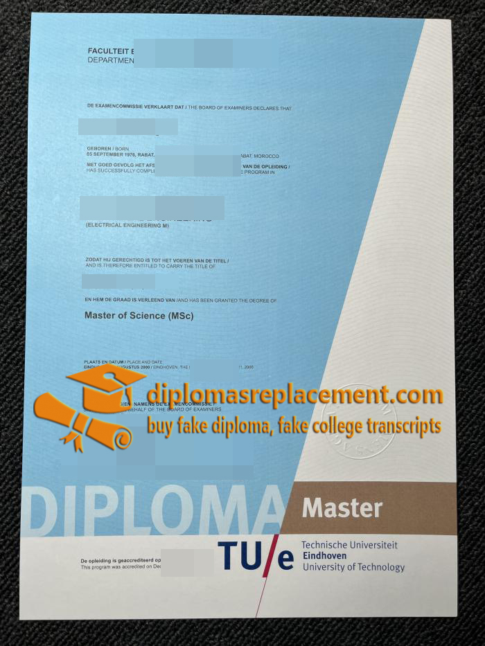 Technische Universiteit Eindhoven diploma