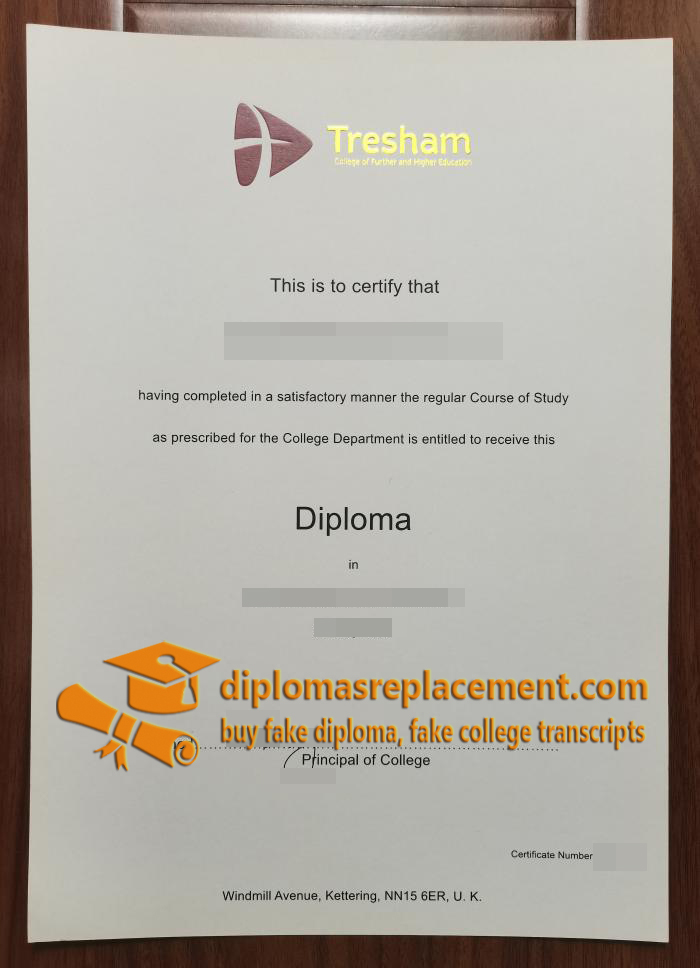 Tresham College diploma