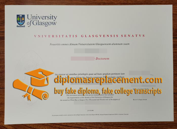 University of Glasgow diploma