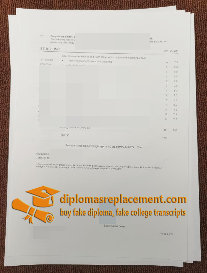 University of Twente transcript