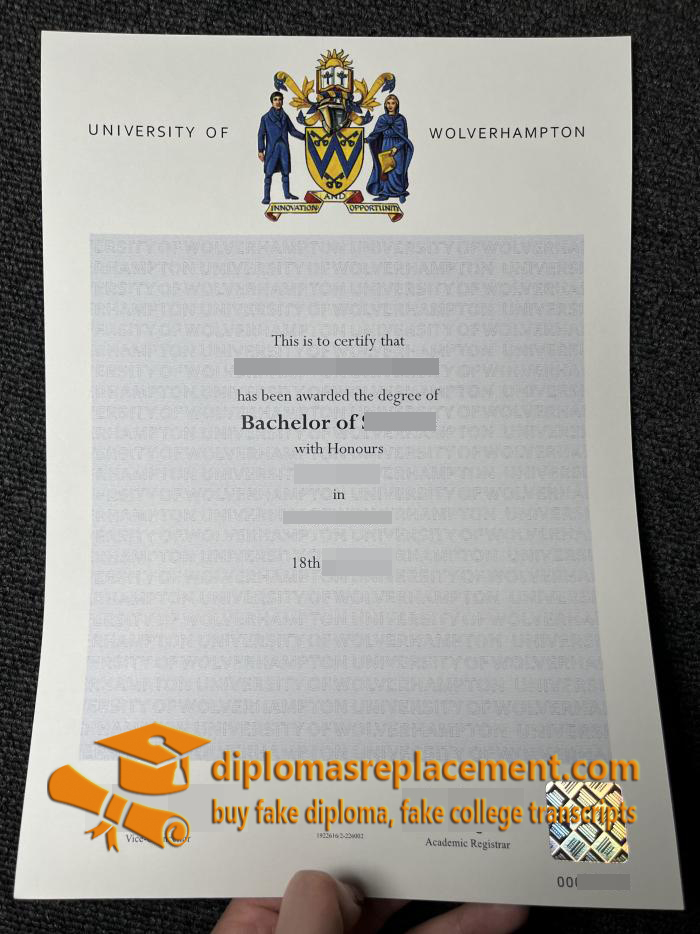 University of Wolverhampton diploma