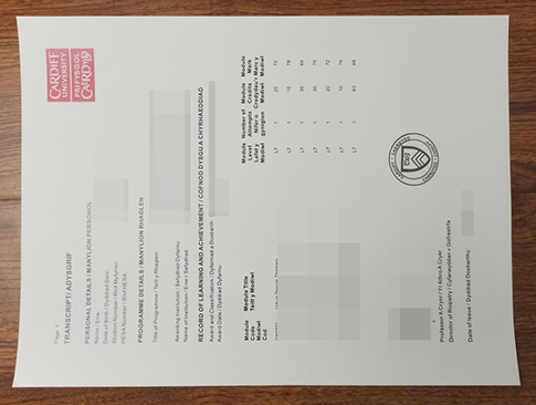 Cardiff University academic transcript replacement