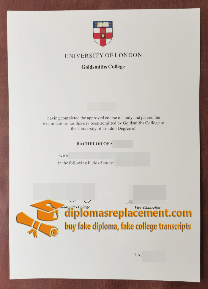 Goldsmiths College diploma