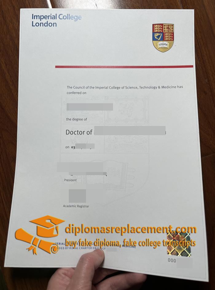 Imperial College London diploma