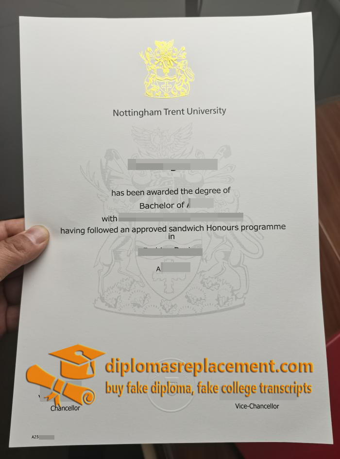 Nottingham Trent University diploma