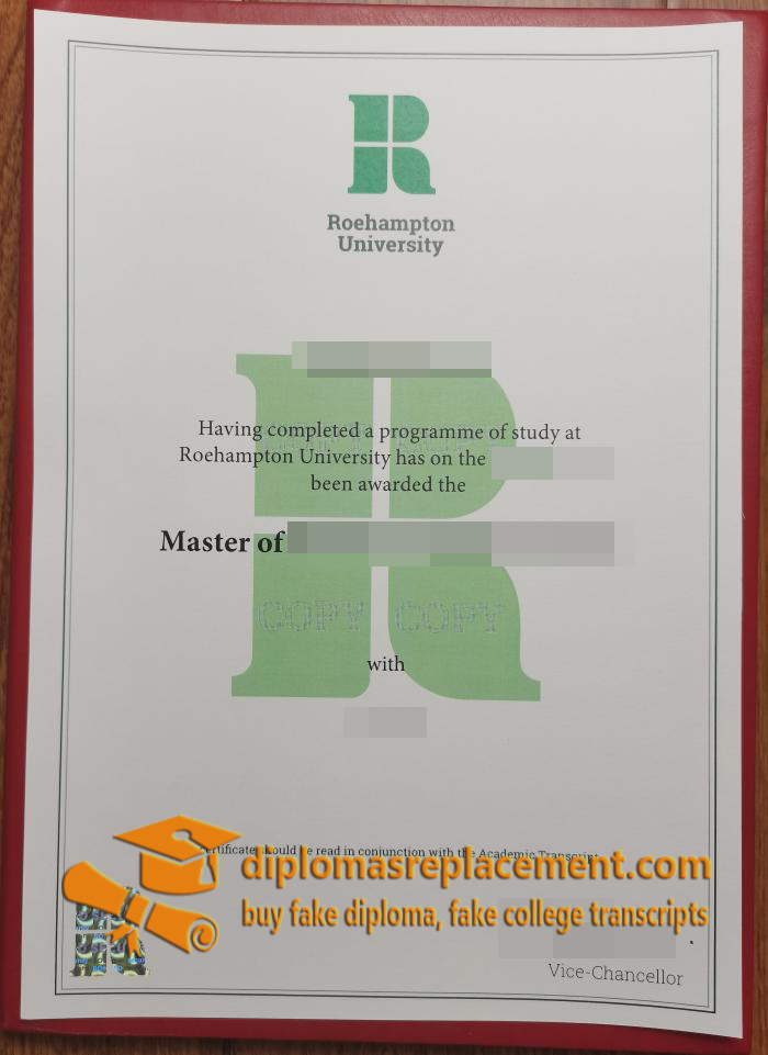 Roehampton University diploma