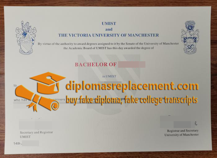 UMIST diploma