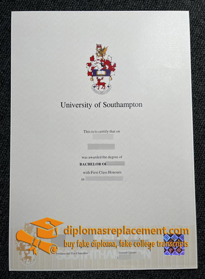 University of Southampton diploma