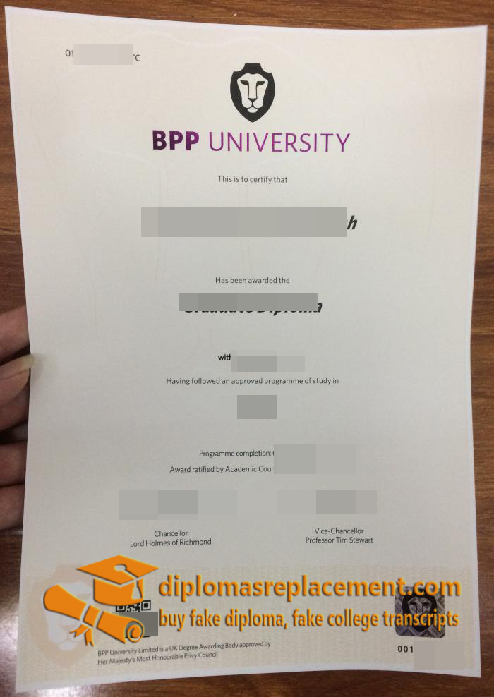 BPP University diploma