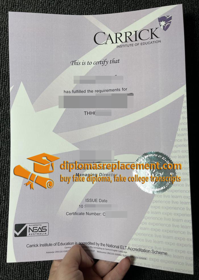 Carrick Institute of Education degree