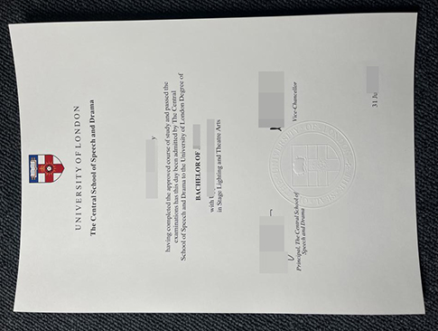 Central School of Speech and Drama diploma replacement