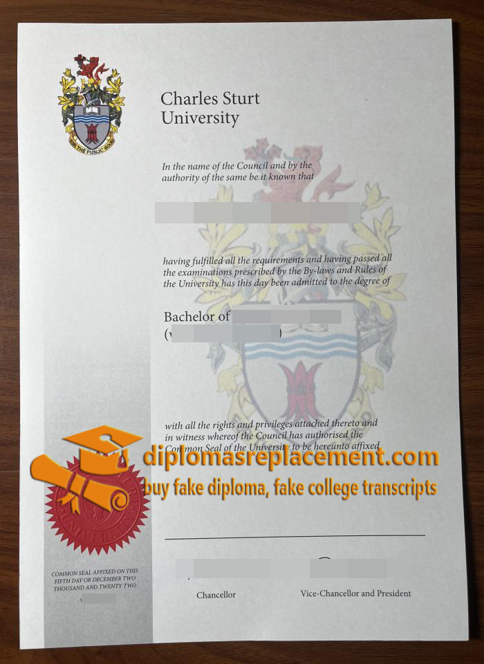 Charles Sturt University diploma