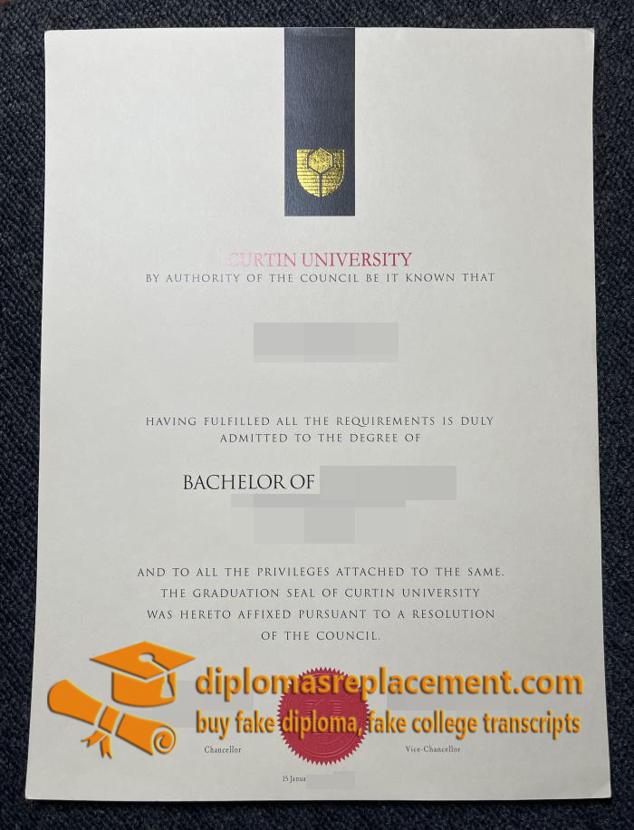 Curtin University diploma