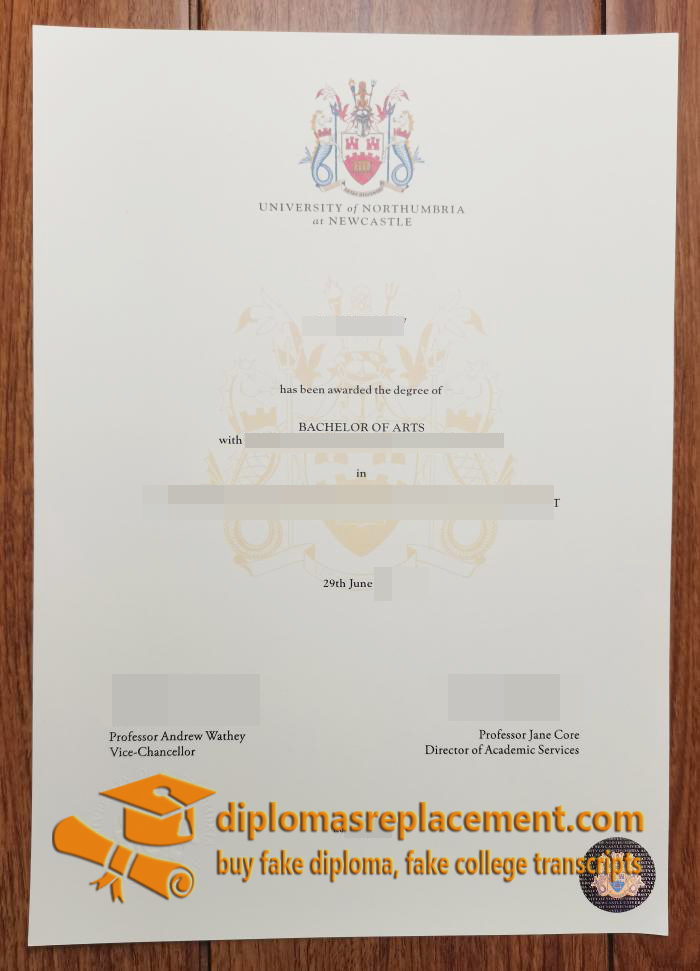 Northumbria University diploma