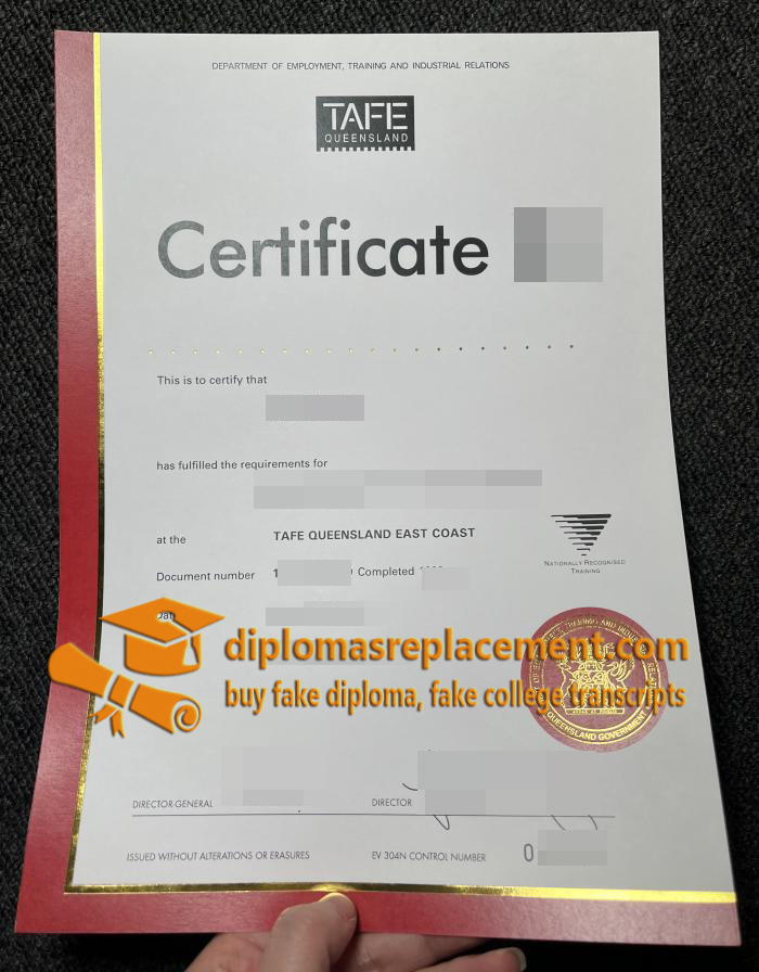 TAFE QUEENSLAND Certificate