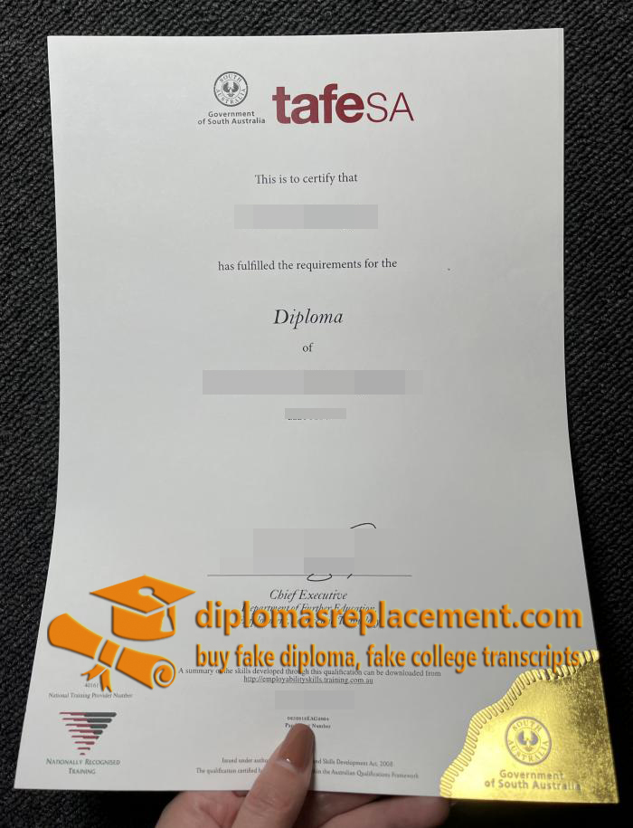 TAFE SA Certificate