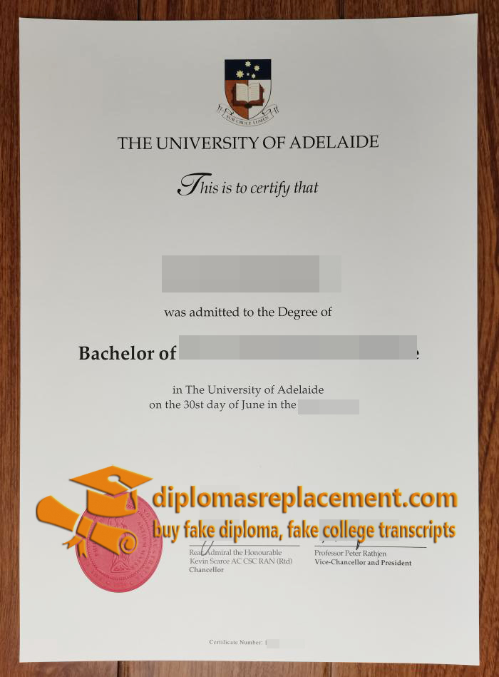 University of Adelaide diploma