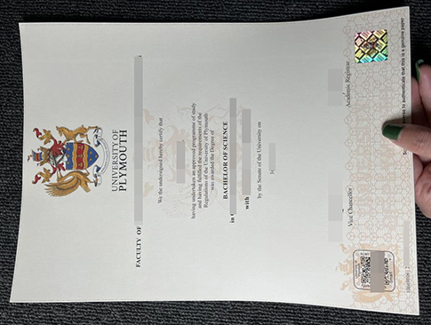 University of Plymouth diploma replacement