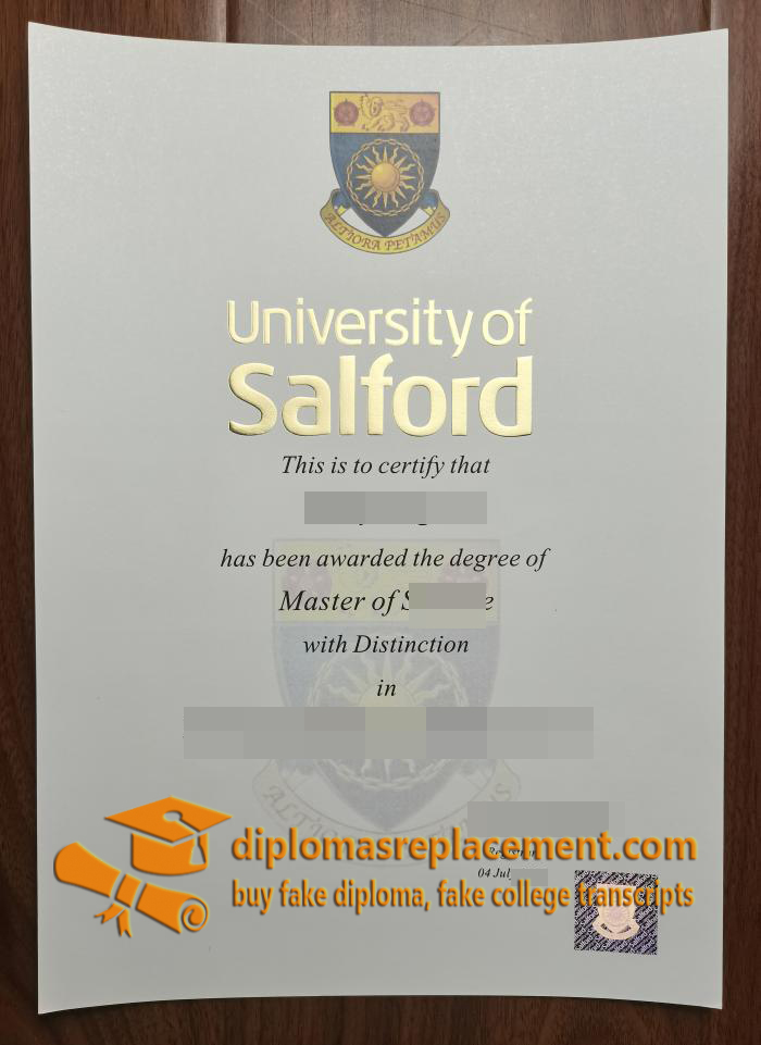 University of Salford degree