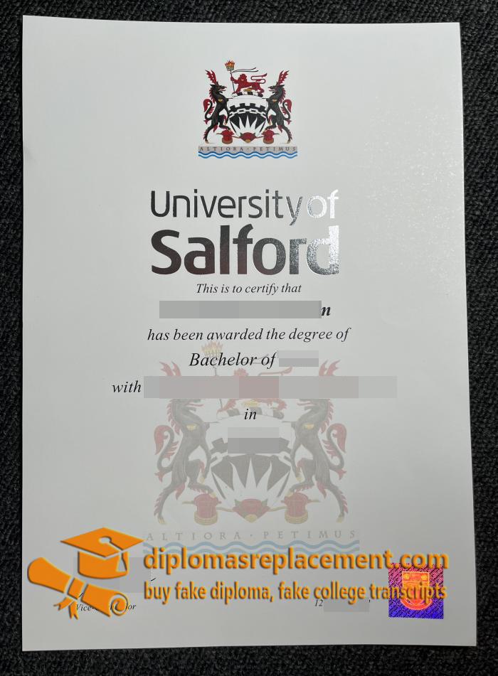 University of Salford diploma