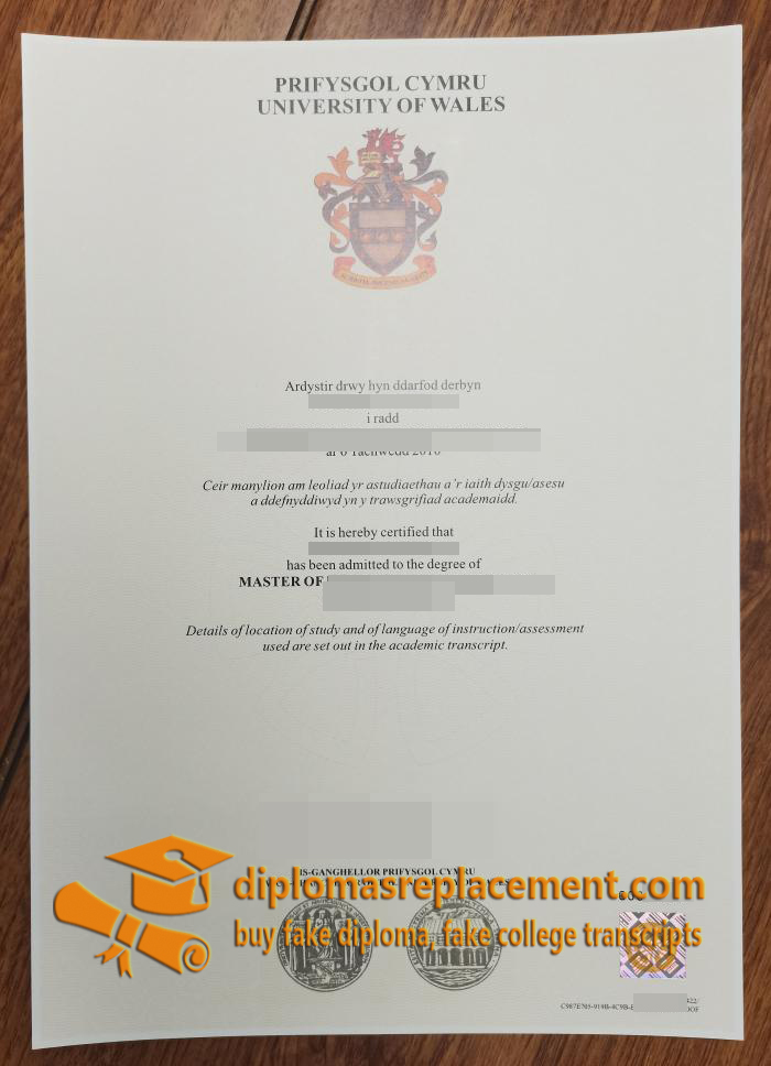 University of Wales diploma