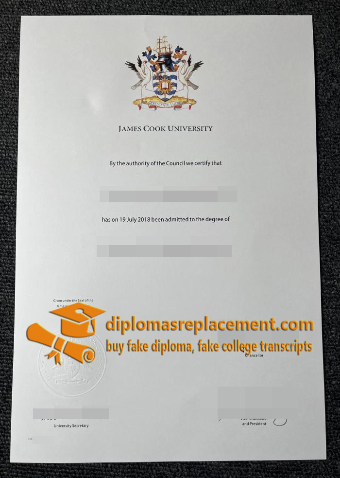 James Cook University diploma