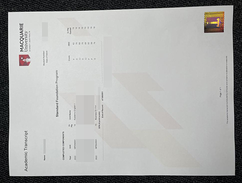 Macquarie University academic transcript replacement