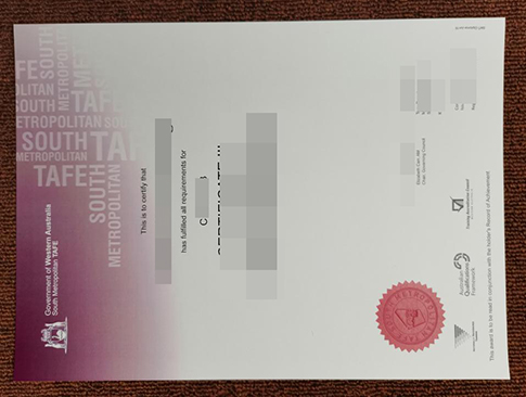 South Metropolitan TAFE Certificate-1