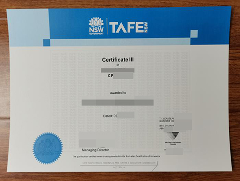 TAFE NSW Certificate III-1