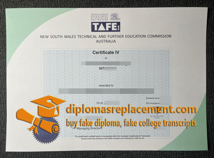 TAFE NSW Certificate IV