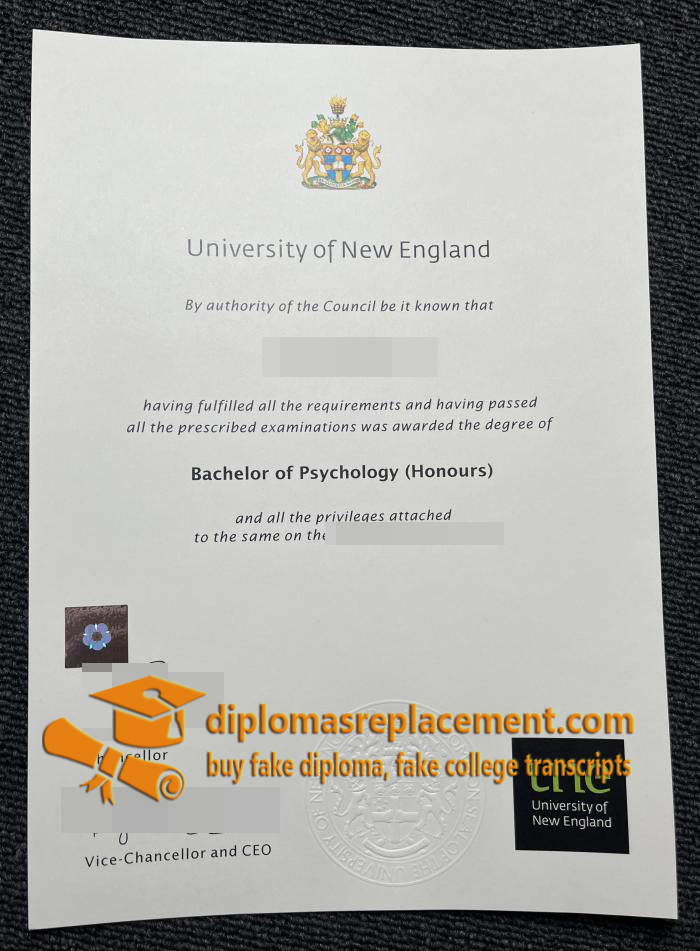 University of New England diploma