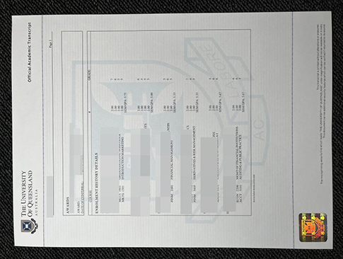 University of Queensland transcript-1