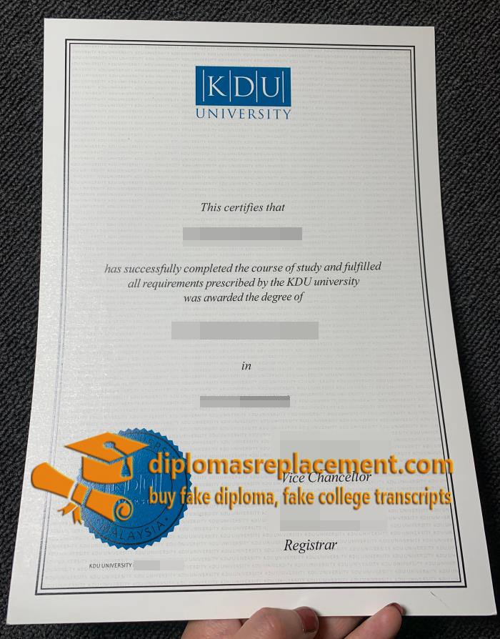 KDU University degree