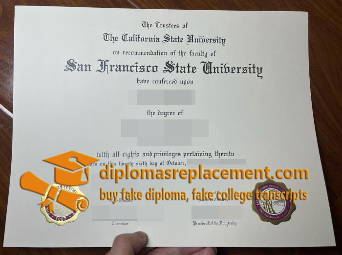 SFSU diploma