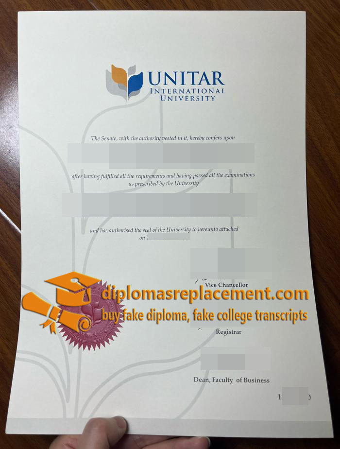 UNITAR International University diploma