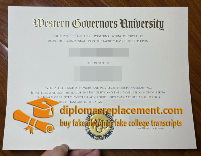 Western Governors University diploma