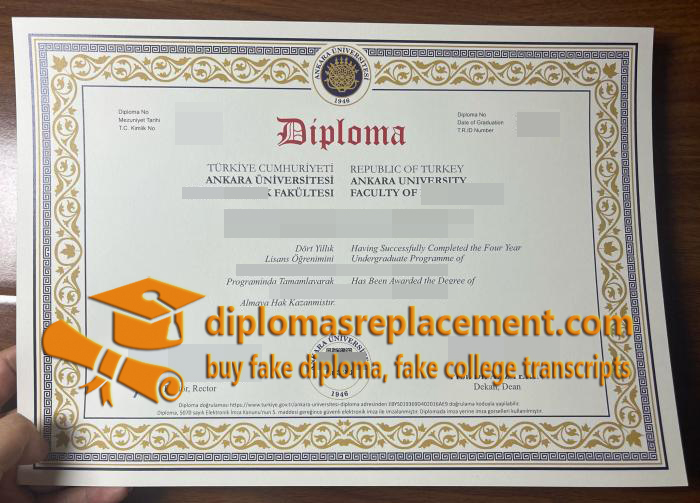 Ankara University diploma