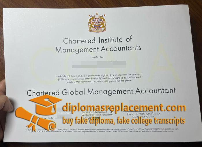 Chartered Global Management Accountant Certificate