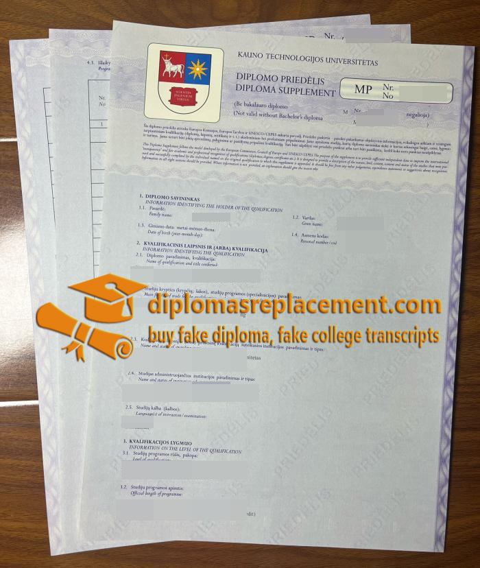 KTU diploma supplement