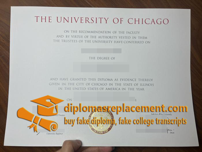 University of Chicago diploma