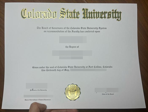 Colorado State University diploma replacement