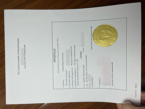 Massachusetts Apostille Certificate replacement