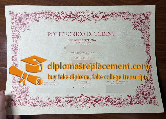 Politecnico di Torino diploma